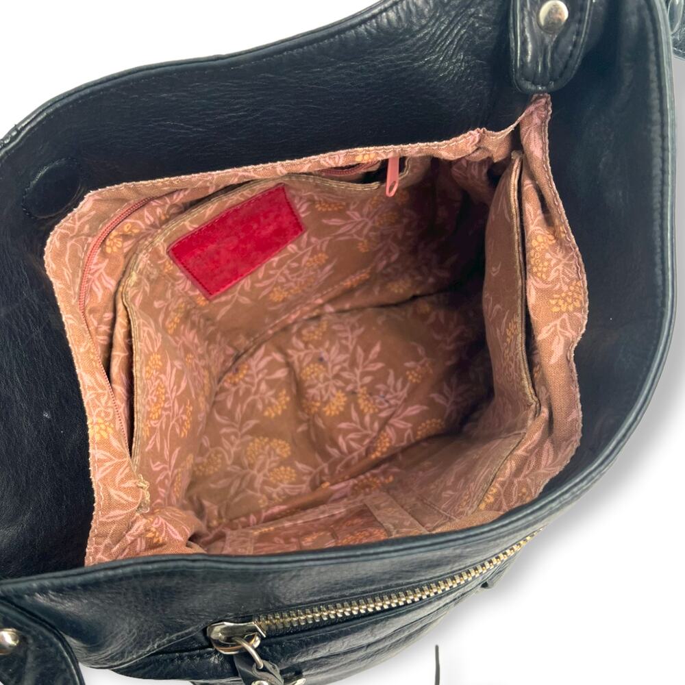 Hobo International Elaina II Genuine Leather Shoulder Flap Hobo Bag Luxury - Picture 5 of 6
